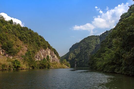 梅州【美景 温泉】梅州相思河风景区(重本包船游相思河),「平远五指石